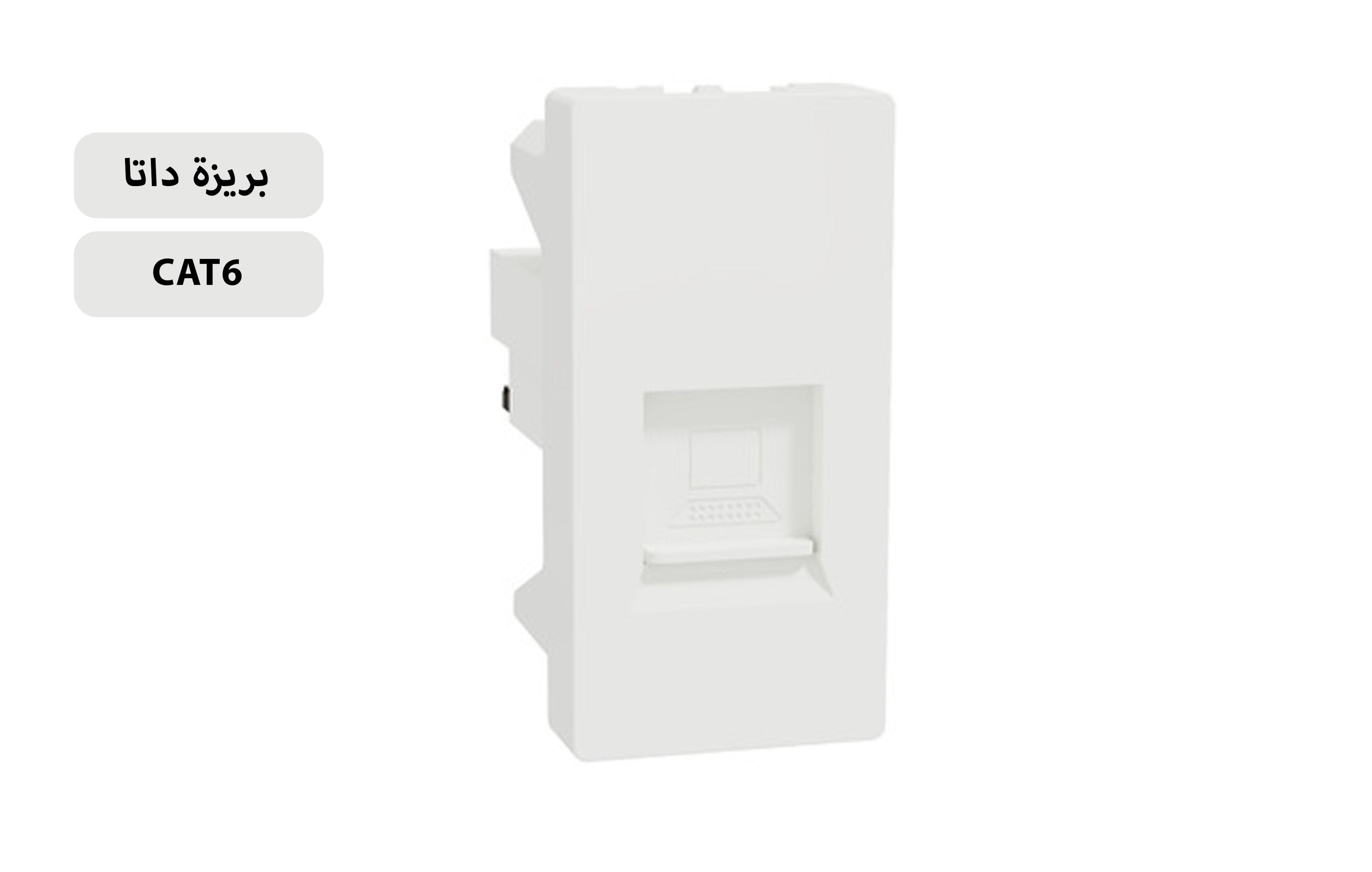 شنايدر فيشة نت أبيض CAT6