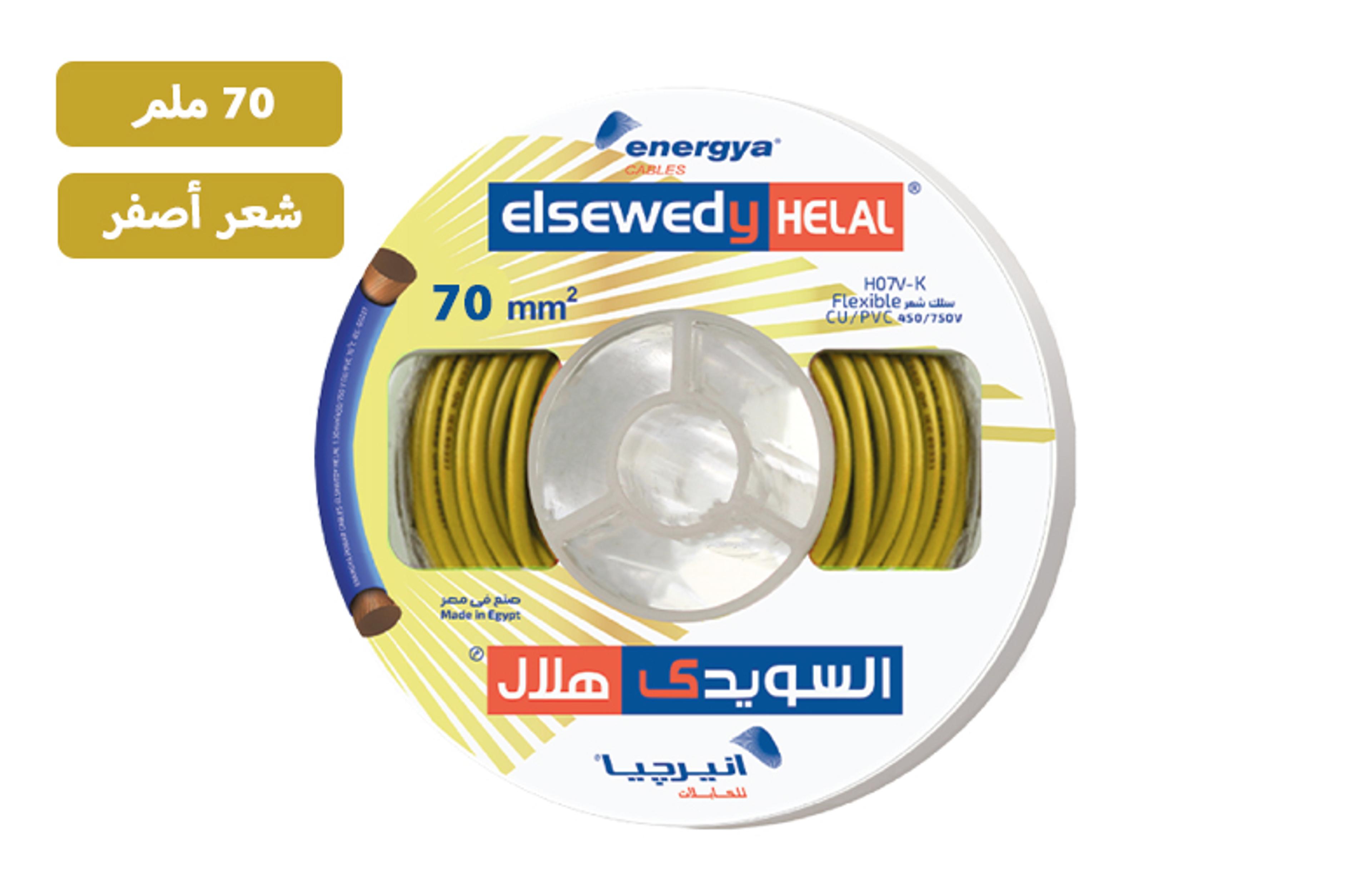 سلك انيرجيا أزرق 2 مم² شعر نحاس